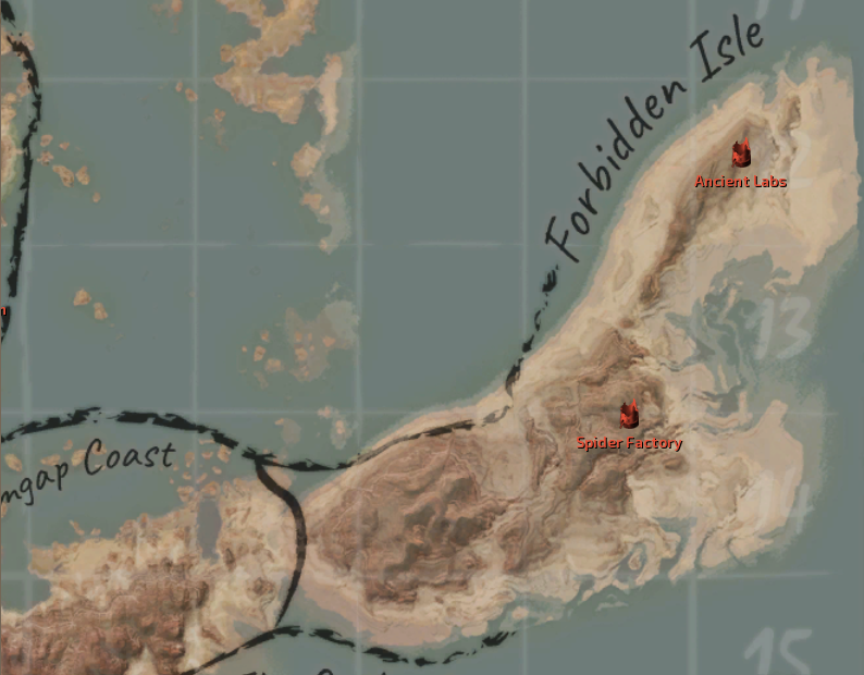 Forbidden Isle Map Locations